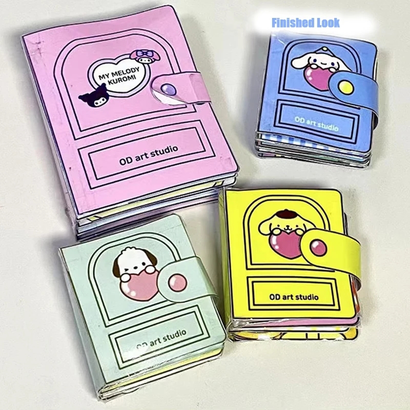 Sanrio DIY Quiet Book Kuromi Cinnamoroll Melody Handmade Semi Finished Products Toy Sticker Book Girl Gift Educational Toy AliExpress