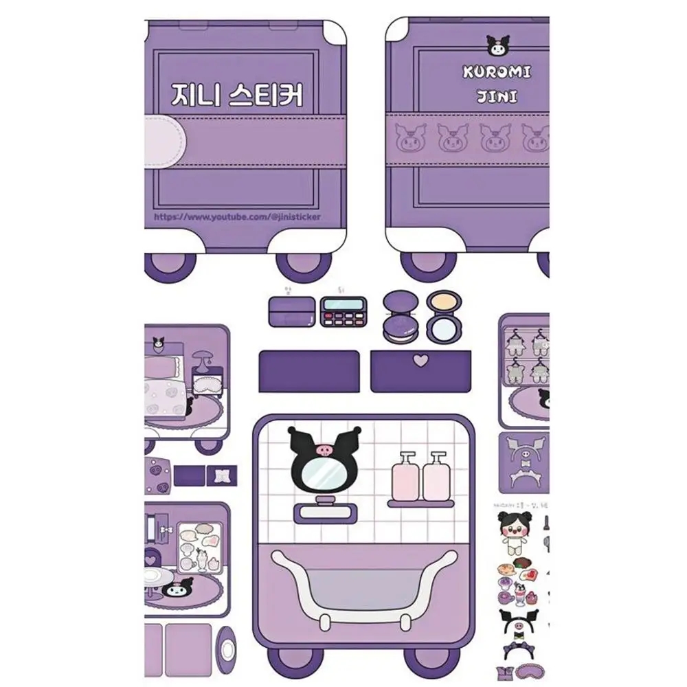 Sanrio Kuromi Quiet Book My Melody Cinnamoroll Pochacco Sticker Games Quiet Book Handmade DIY Children s Toys Birthday Gift