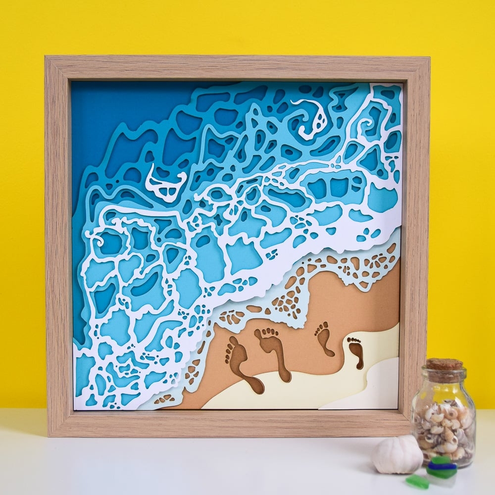 Seaside Printable Paper Cutting Design Adventure In A Box