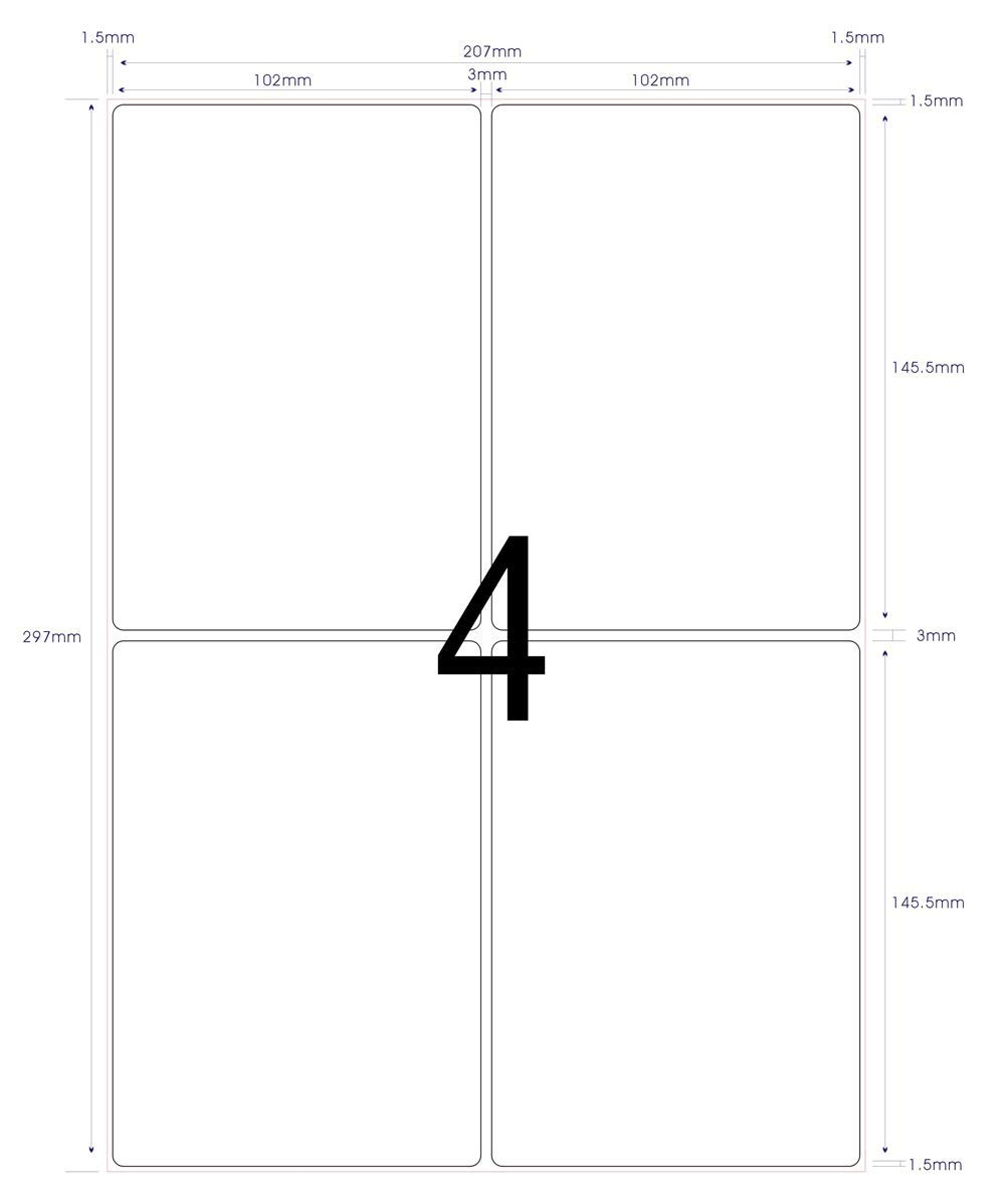 Self Adhesive Labels 25 Sheets A4 105 X 148 Mm Adhesive Paper A4 Printable DIN A4 Adhesive Paper Printable Suitable For Laser Inkjet Copiers Amazon de Stationery Office Supplies