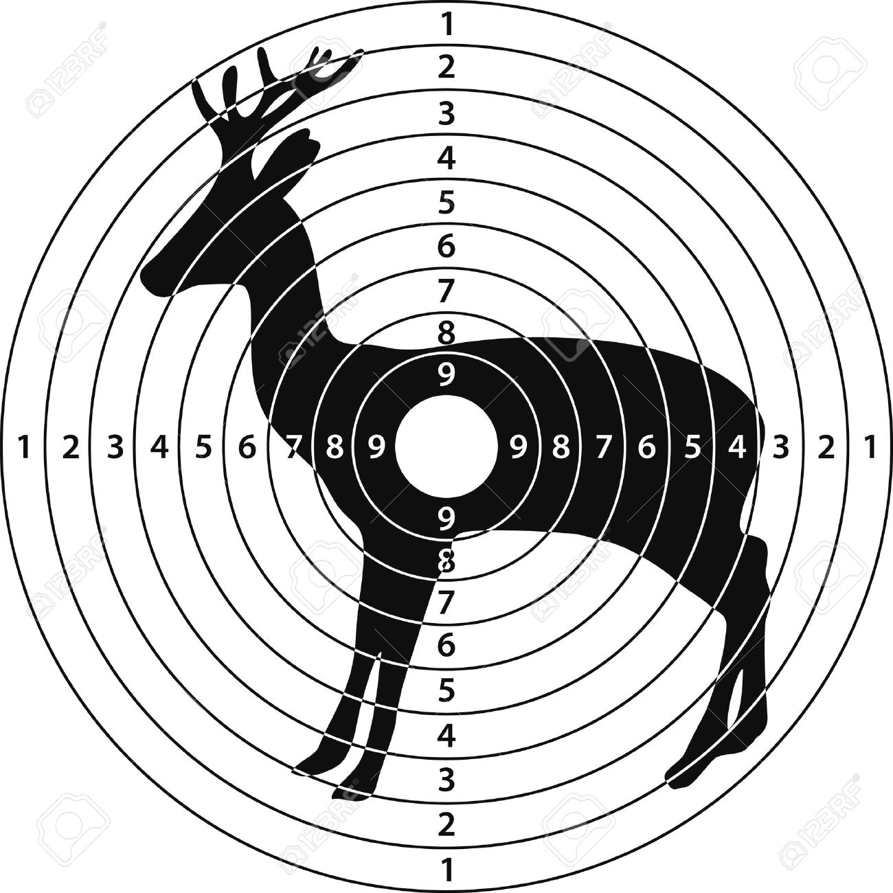 Deer Target Paper Printable