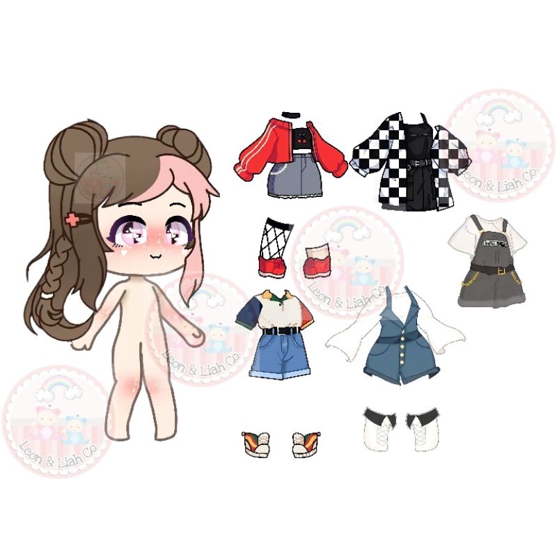Gacha Life Paper Doll Printable