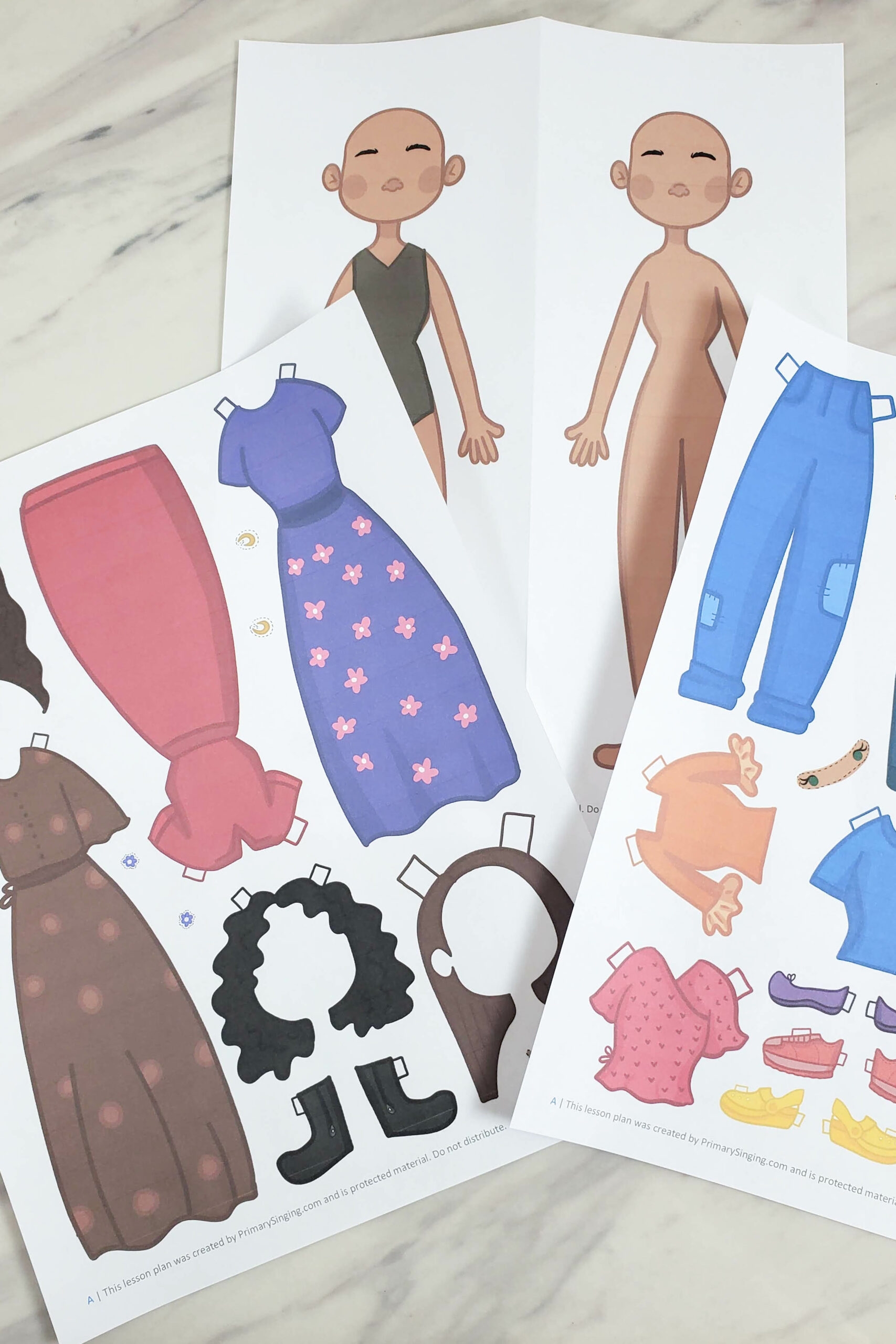 Cute Paper Dolls Printable