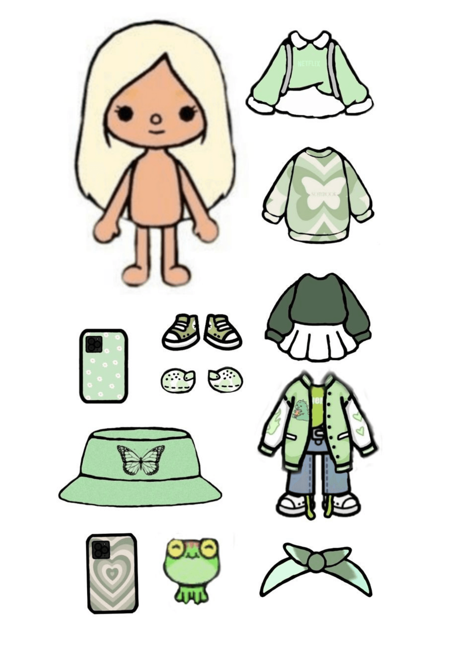 Toca Boca Printable Paper Doll By Trending with pat Raket PH
