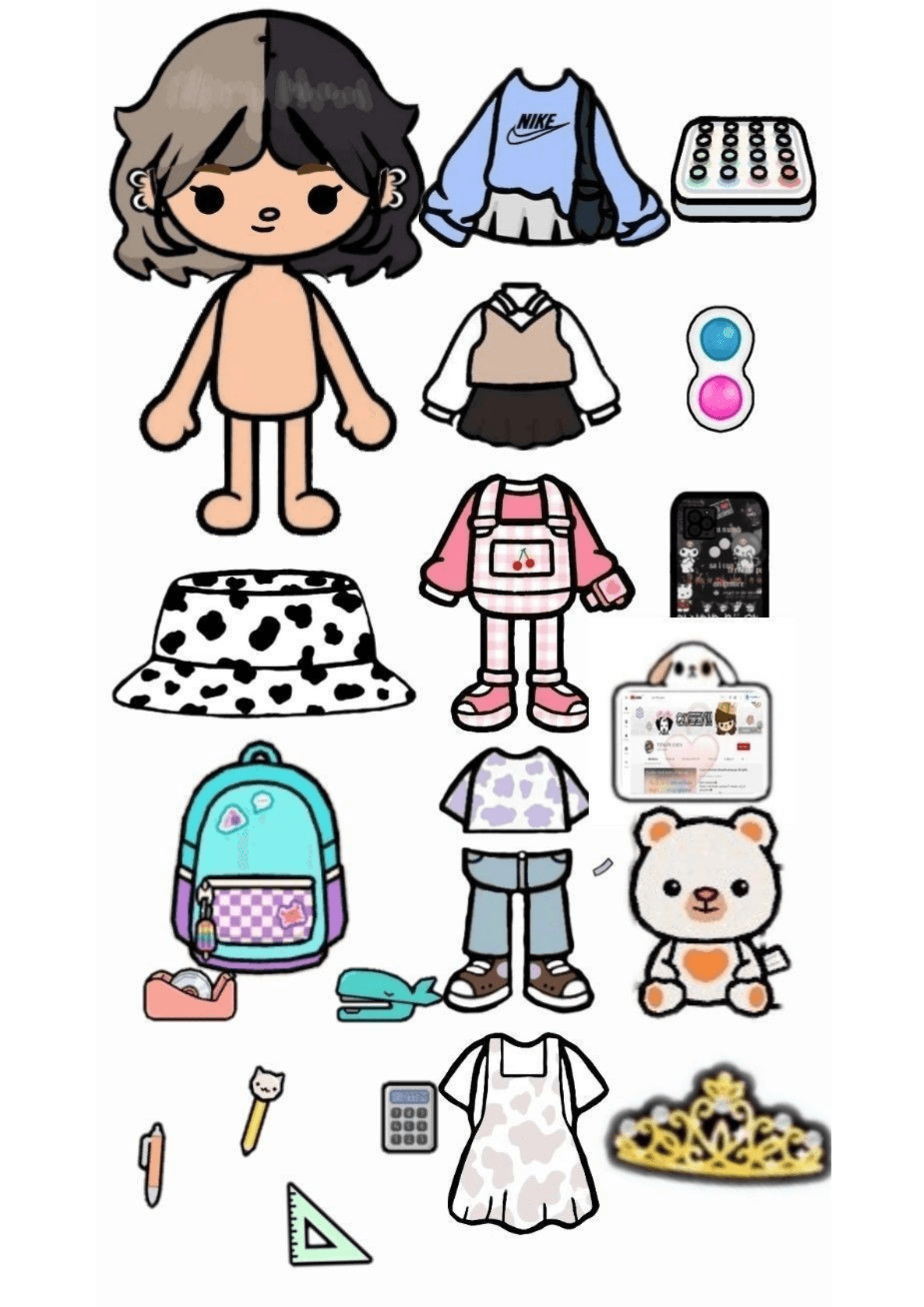 Toca Boca Printable Paper Doll By Trending with pat Raket PH