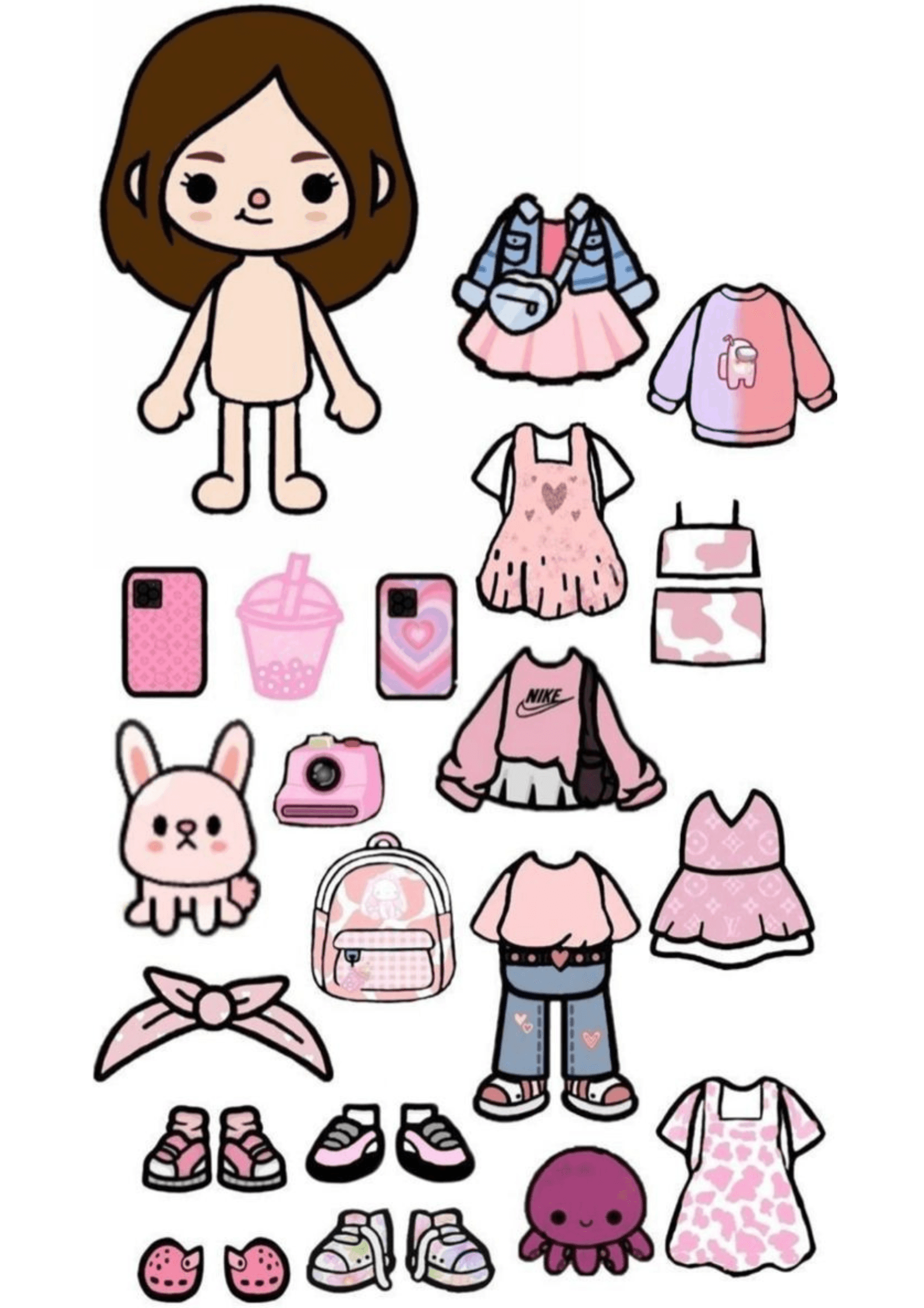 Toca Boca Printable Paper Doll By Trending with pat Raket PH