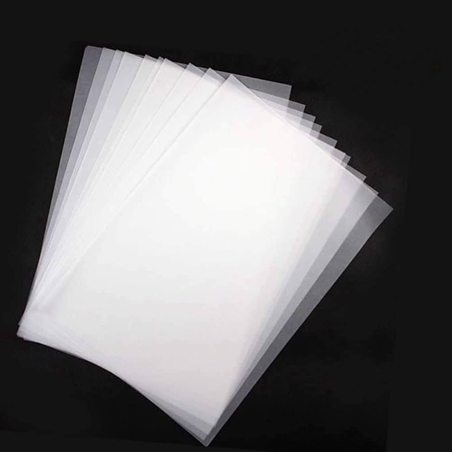 Tracing Paper 100 Sheets Printable White DIN A4 70 G m For Printing Drawing Crafts Design Paper Transparent Transparent Amazon de Home Kitchen