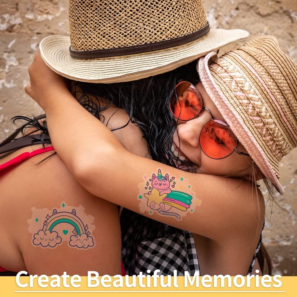 TransOurDream Green Printable Temporary Tattoo Transfer Paper 10 Sets A4 Size DIY Personalized Tattoos For Skin With Glitter Green Effect Buy Now In International GoSupps