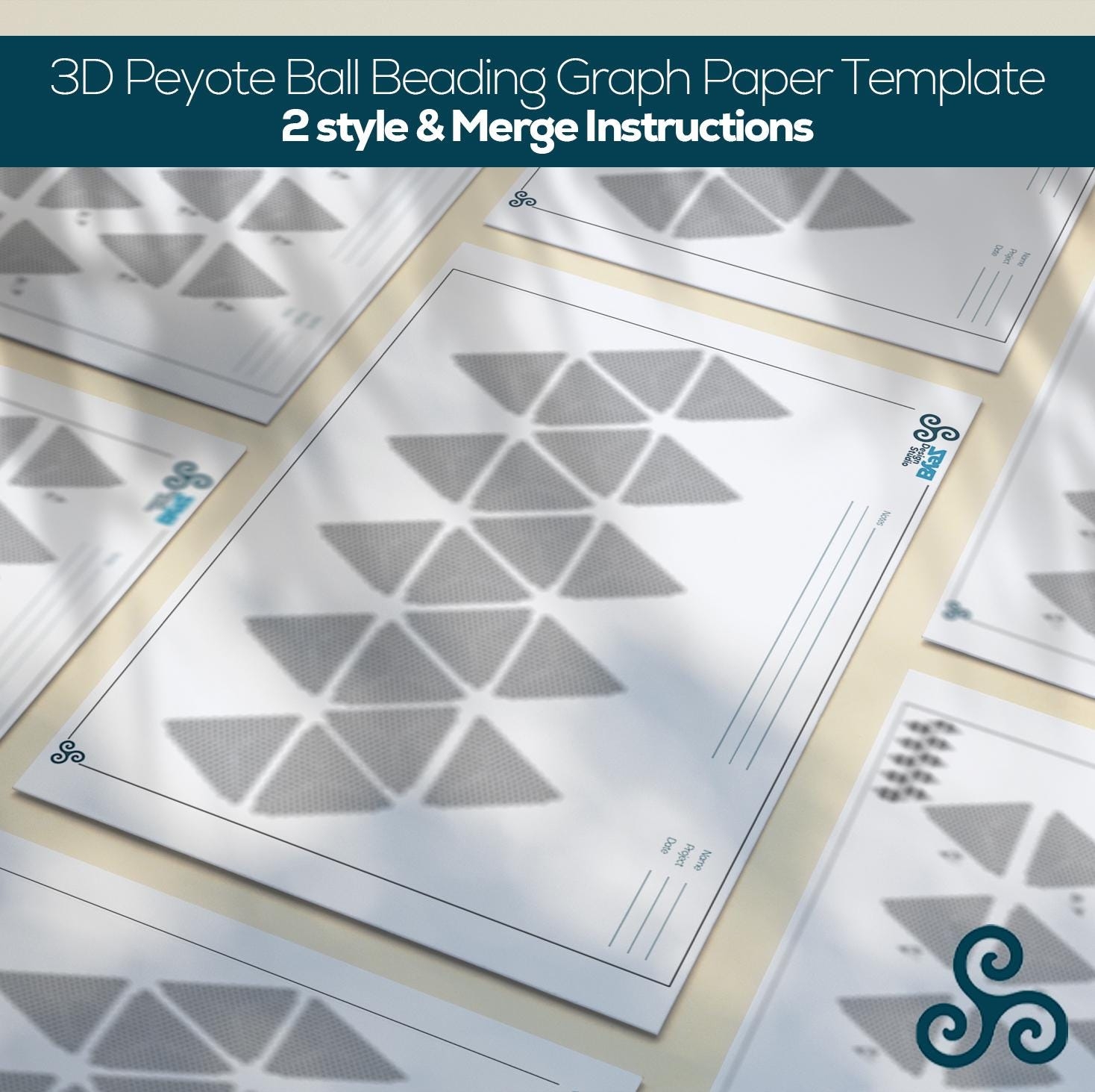 Triangle Peyote Graph Paper Etsy