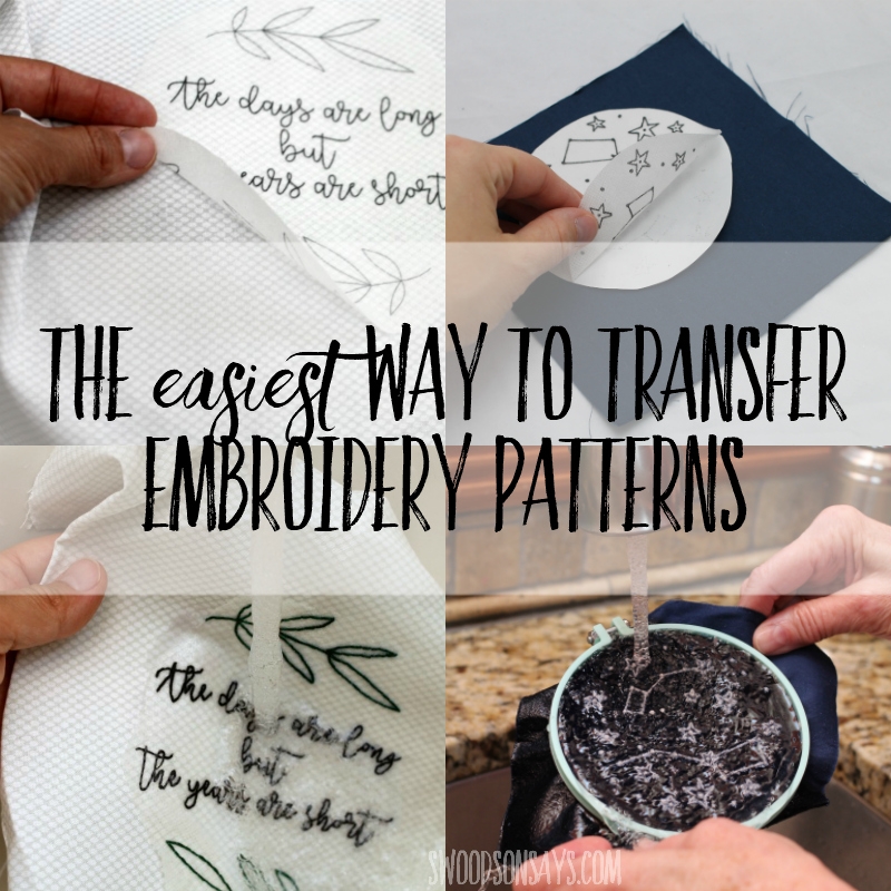 Trick For How To Transfer Embroidery Patterns