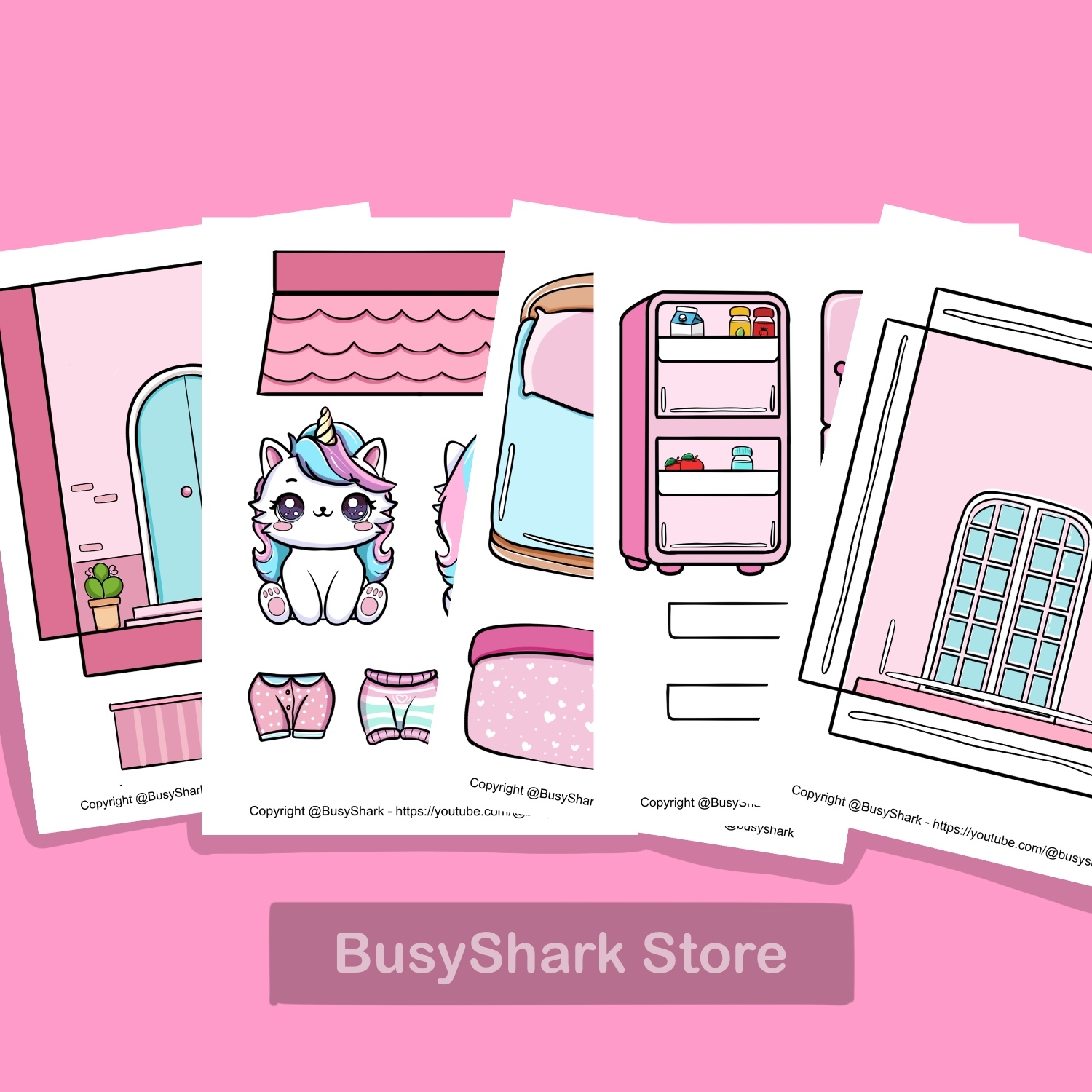Printable Paper Doll House