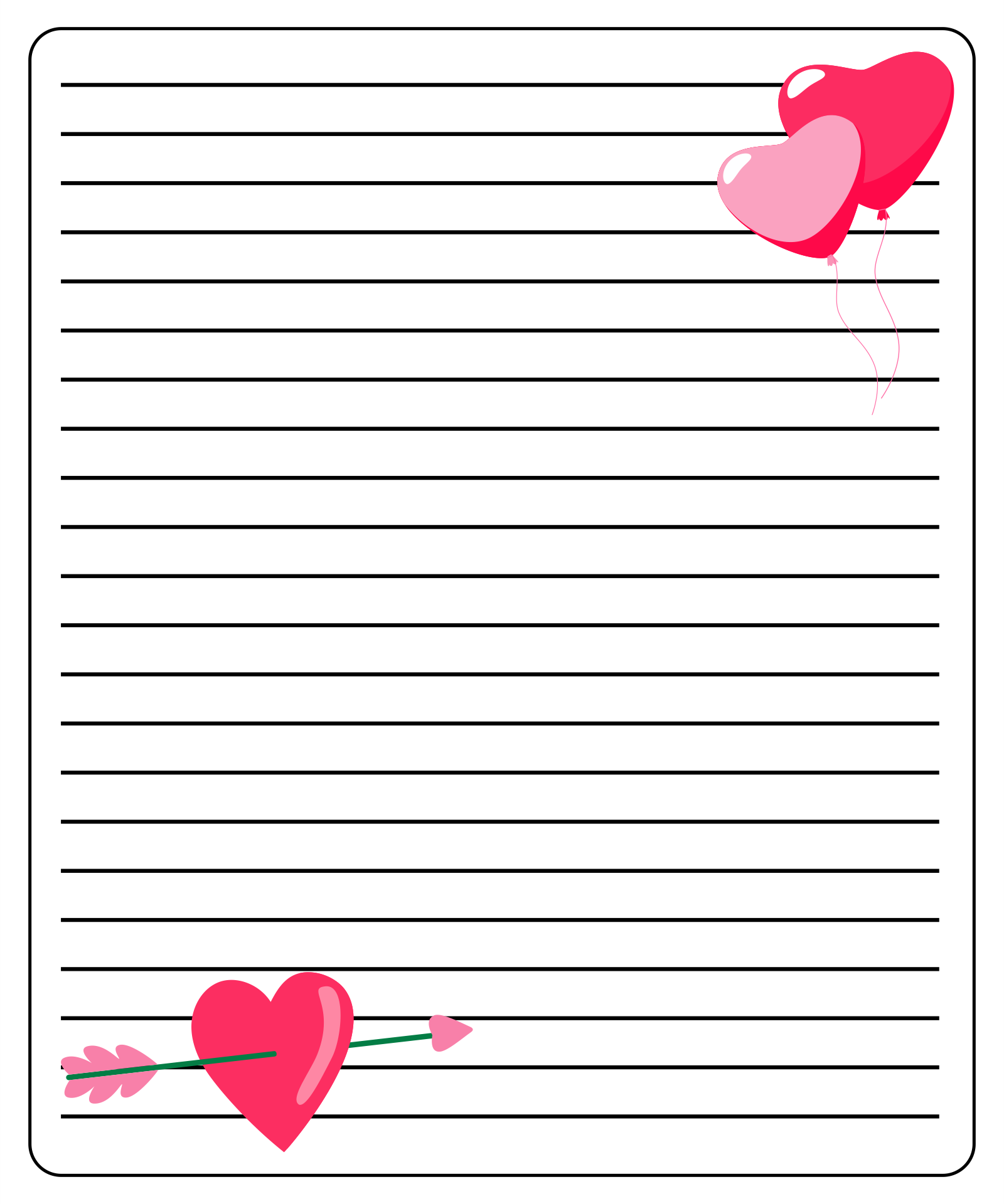 Free Printable Valentine's Day Writing Paper