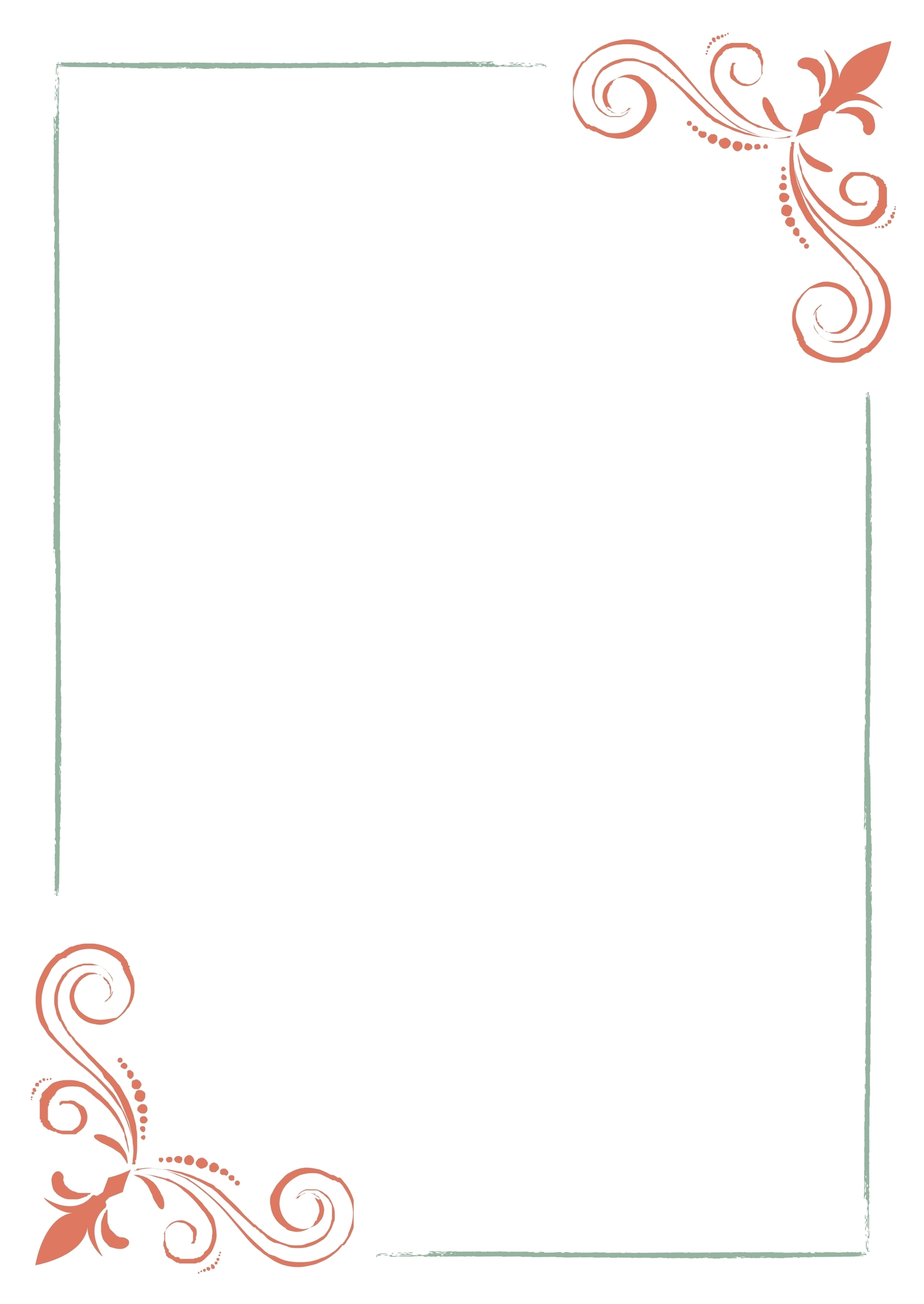 Vintage Page Border In Illustrator Word Google Docs Download Template