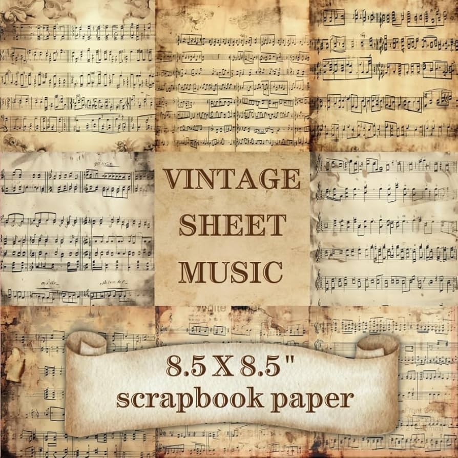 Vintage Music Paper Printable