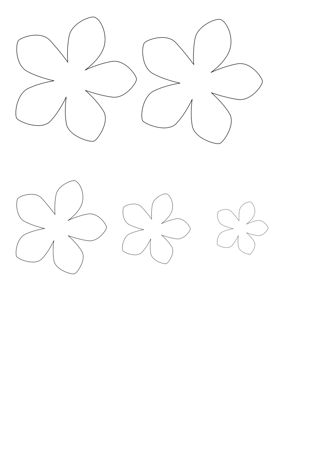 Paper Flower Templates Printable