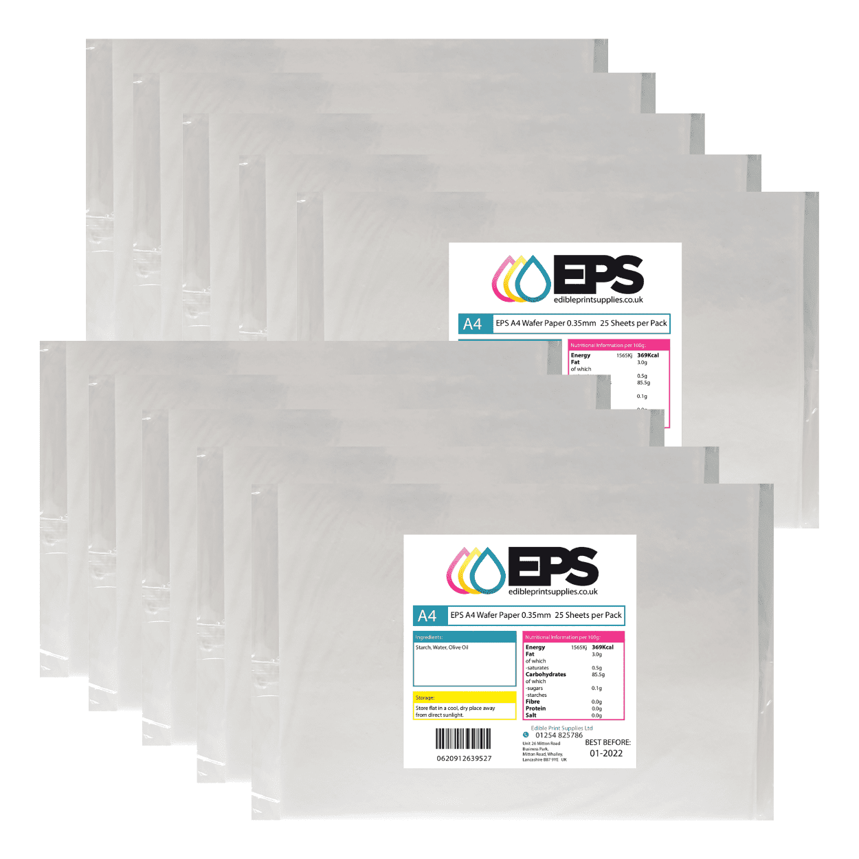 Wholesale Bulk Wafer Paper Offer 10 Packs Of 25 Sheets Edible Print Supplies