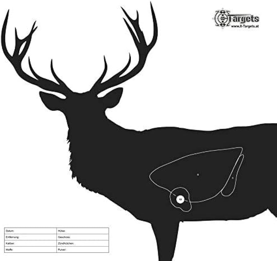 X Targets Targets Deer 50 X 53 Cm Paper 120 G m Pack Of 5 Amazon de Home Kitchen